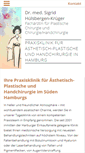 Mobile Screenshot of plastische-chirurgie-harburg.de